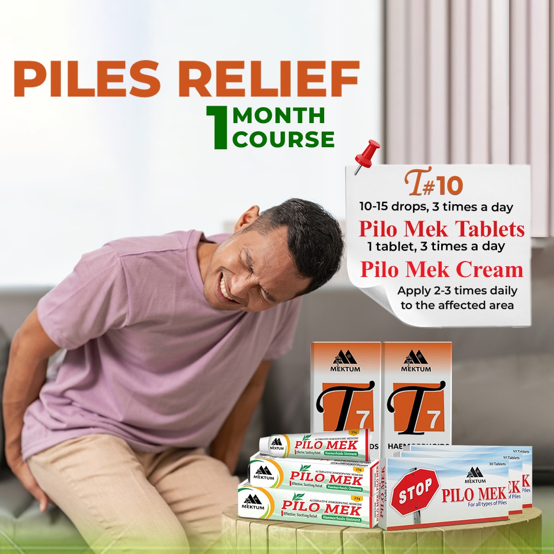 Piles Relief- 1 Month Course Homoeopathic