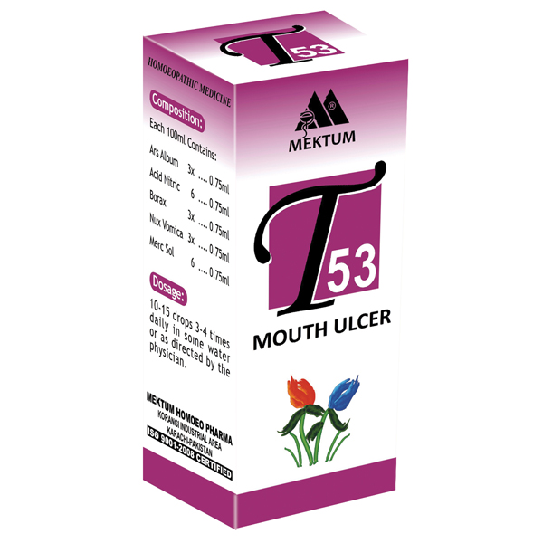 T53  Mouth Ulcer 30ML Drops