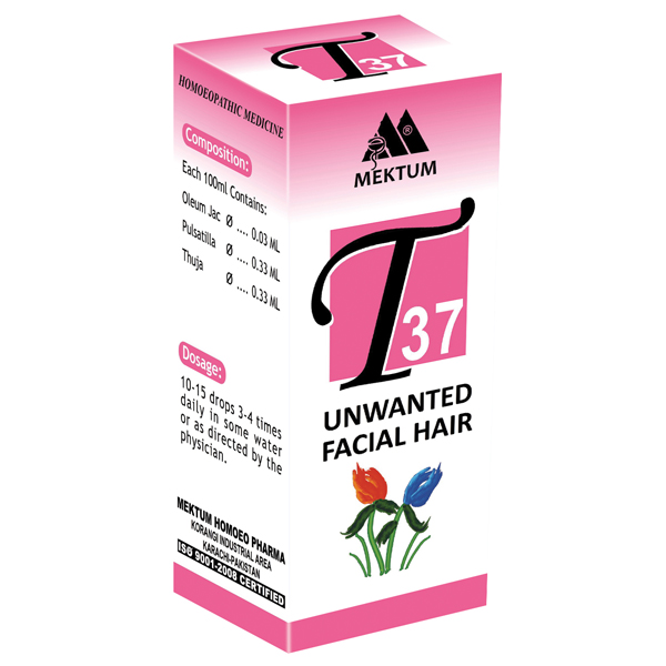 T37  Unwanted Facial Hair 30ML Drops