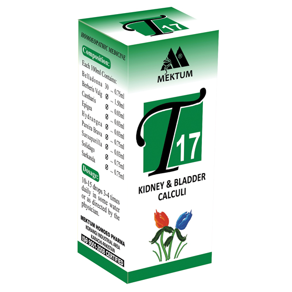 T17  Kidney Bladder Calculi 30ML Drops