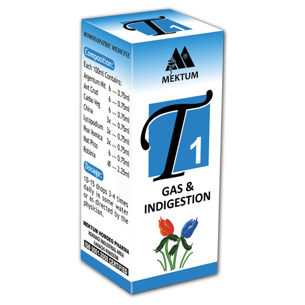 T1  Gas  Indigestion 30ML Drops