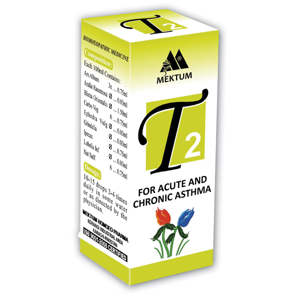 T2  Acute  Chronic Asthma 30ML Drops