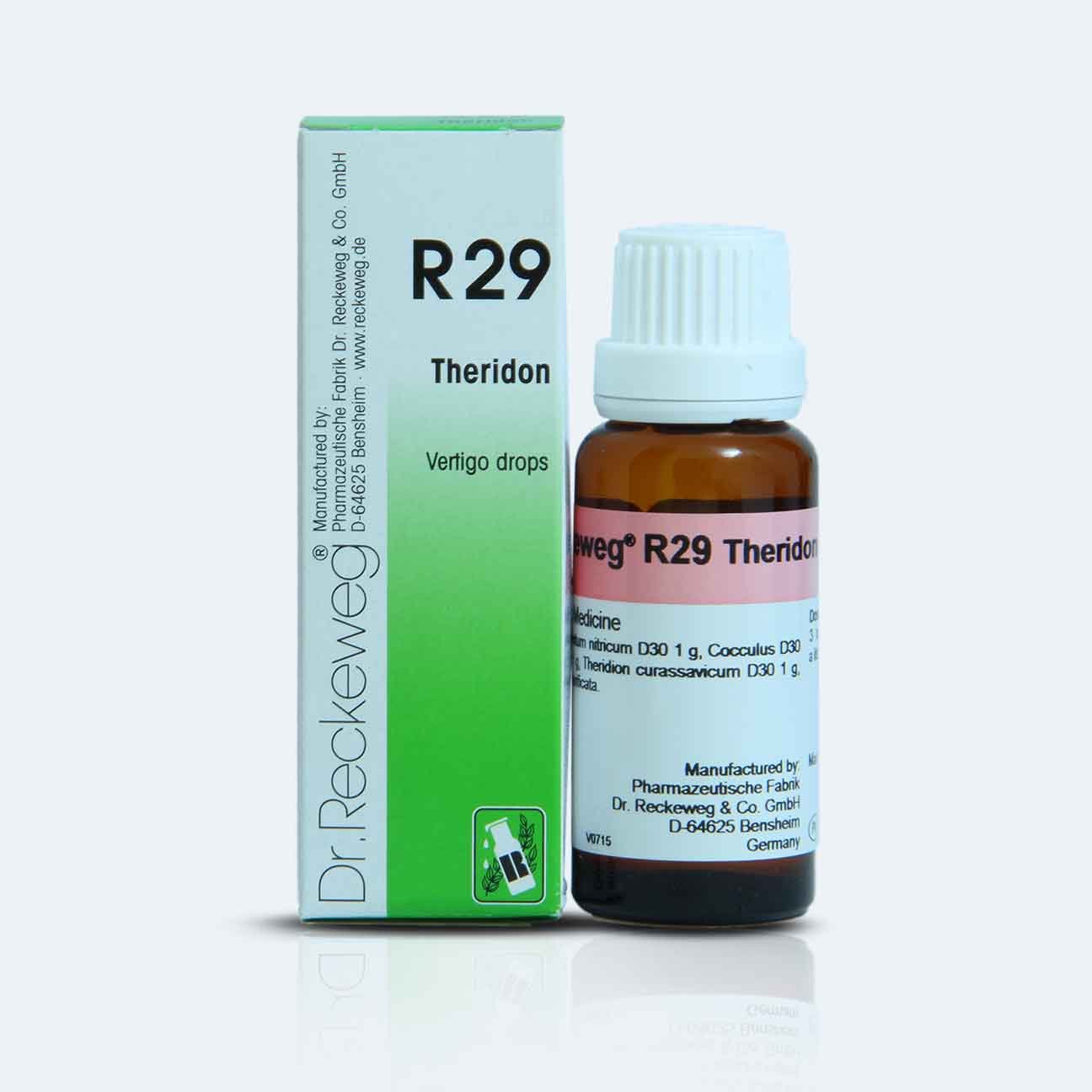 Dr. Reckeweg Germany R29 Vertigo Drops