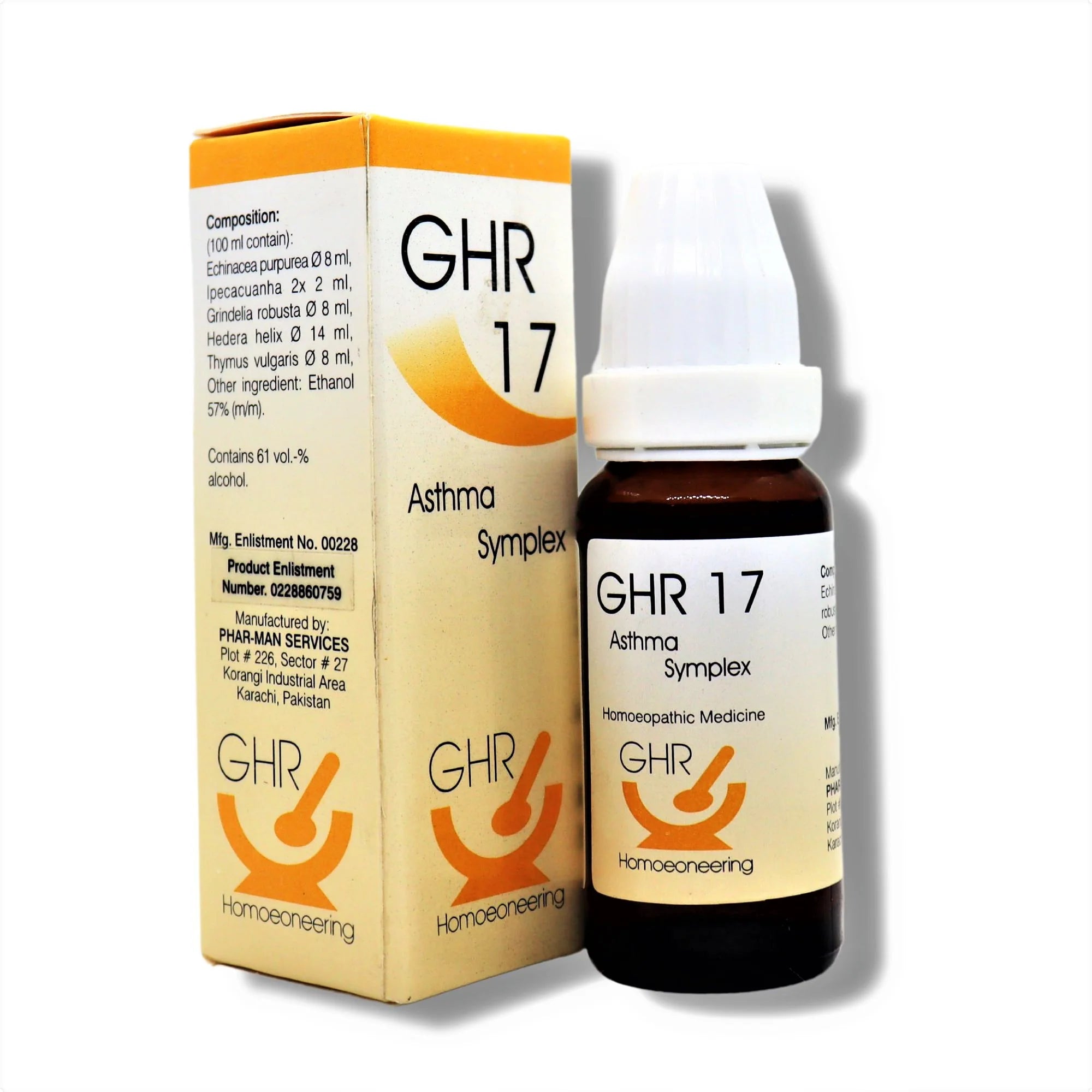 GHR 17 Drops - Respiratory Support for Asthma & Bronchitis