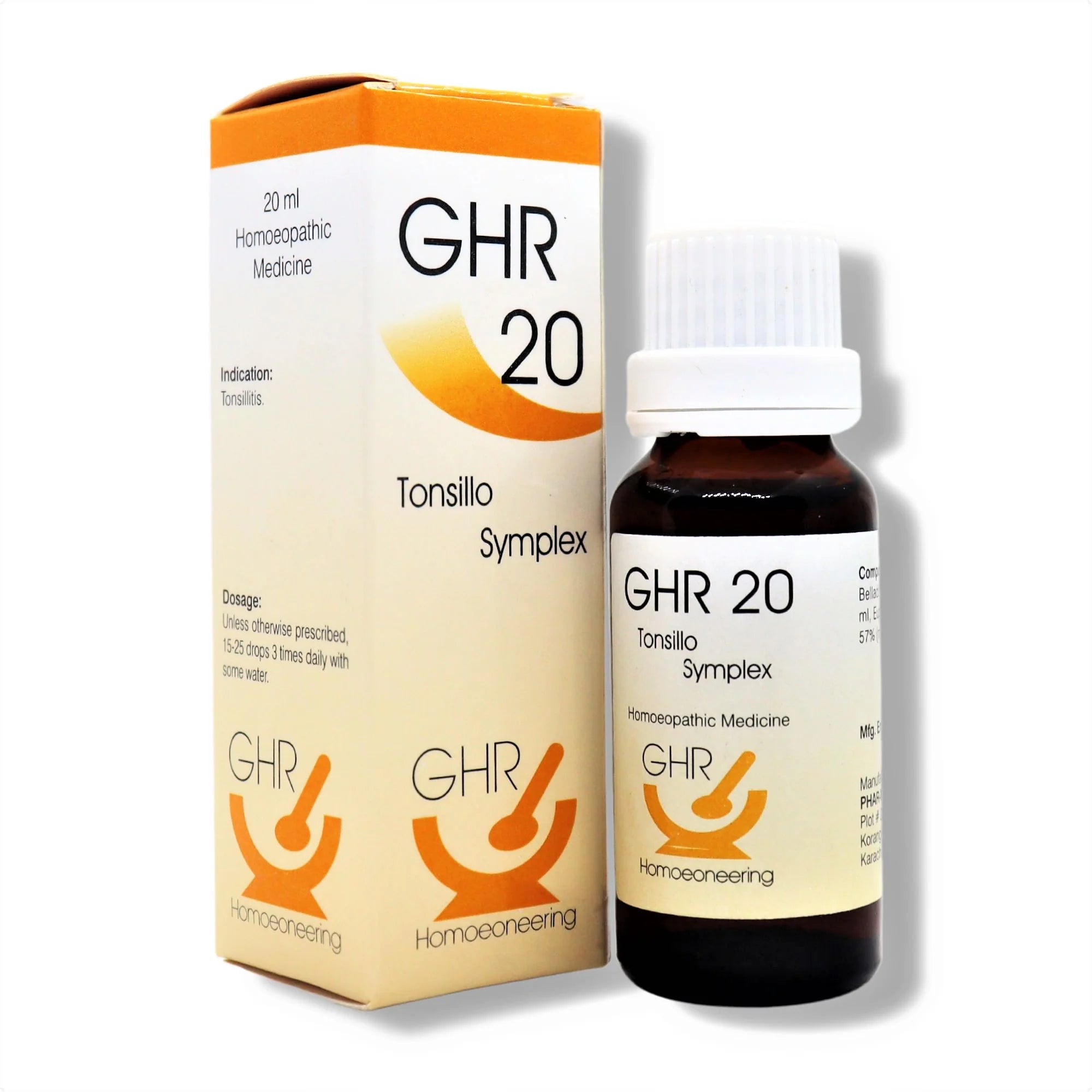 GHR 20 Drops for Throat & Respiratory Infections