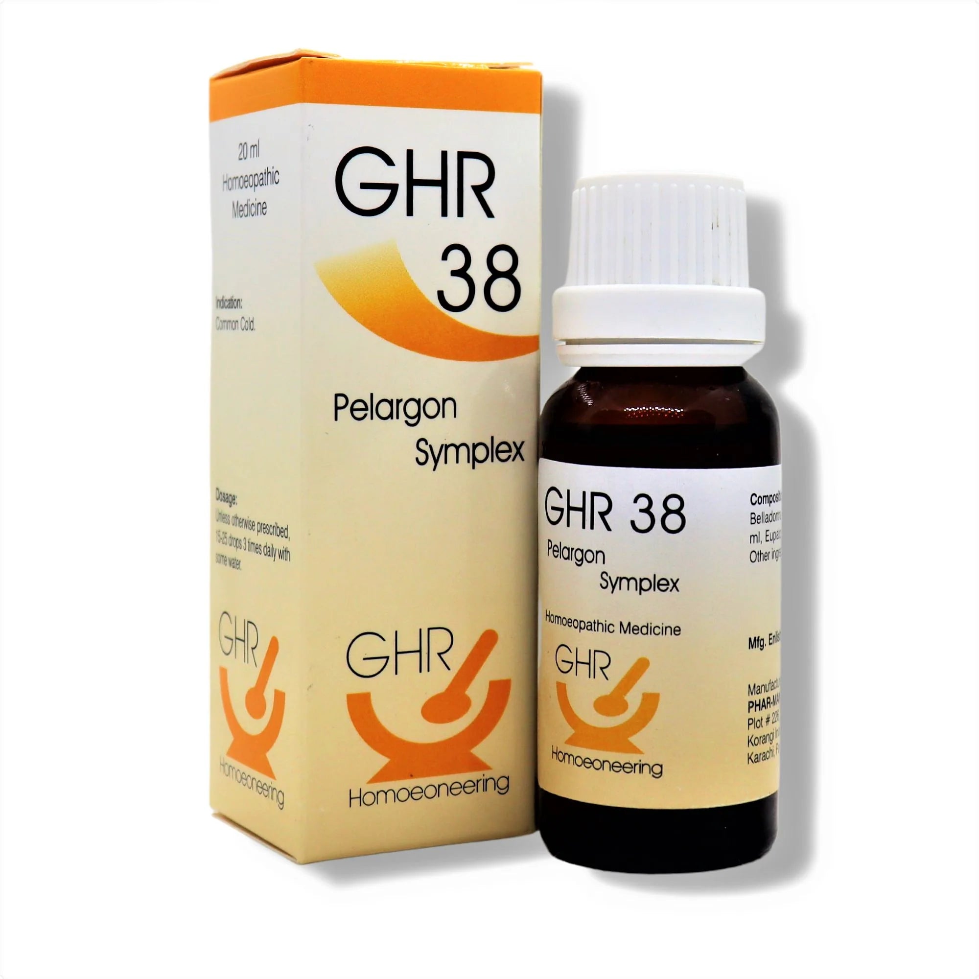 GHR 38 Drops - High Fever Support with Respiratory Relief