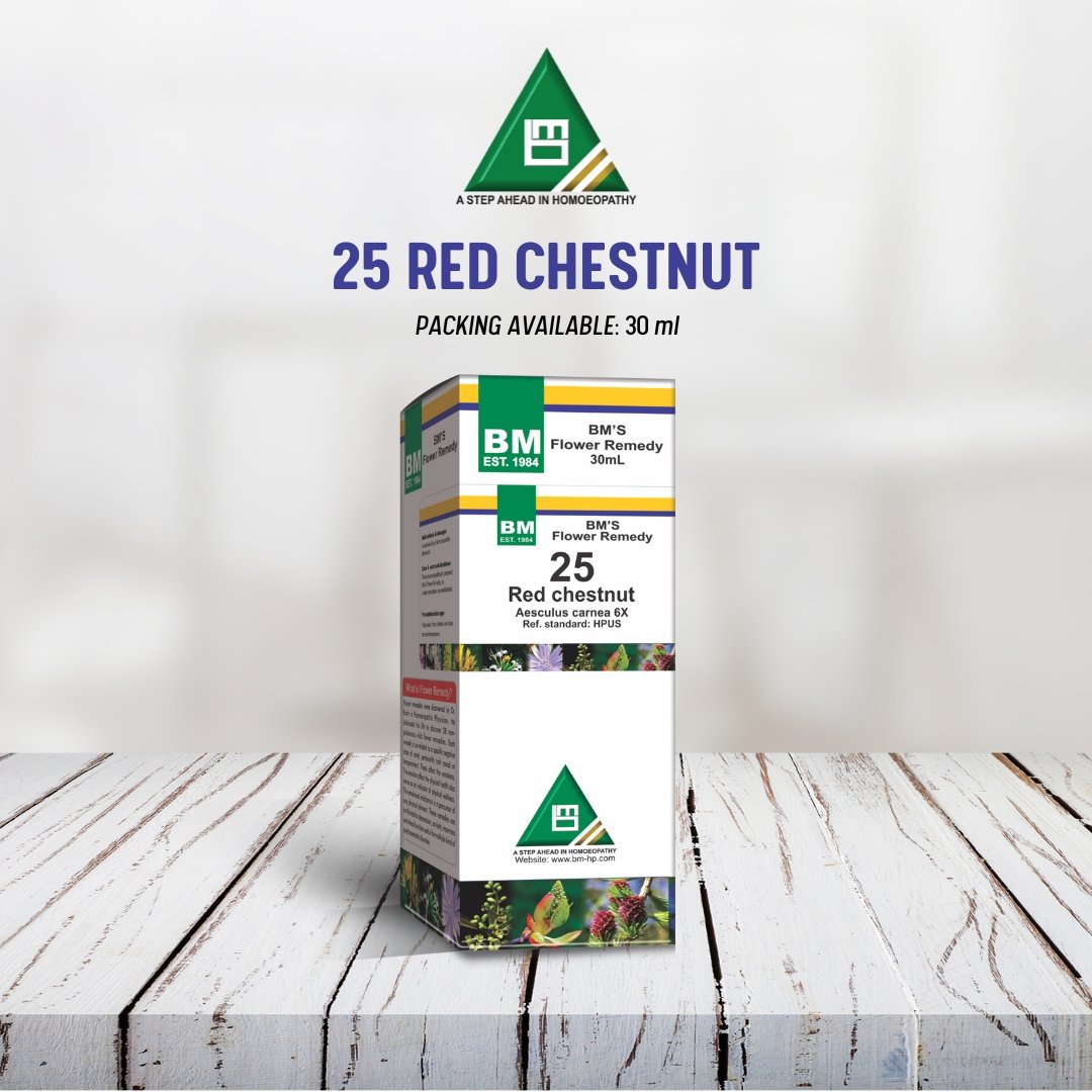 BM's Flower remedy-25 (Red chestnut)