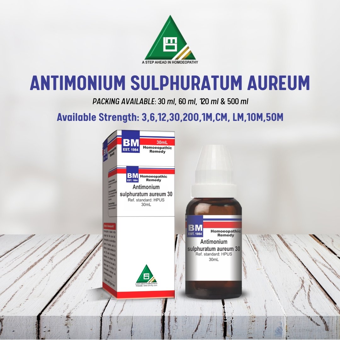 ANTIMONIUM SULPHURATUM AUREUM